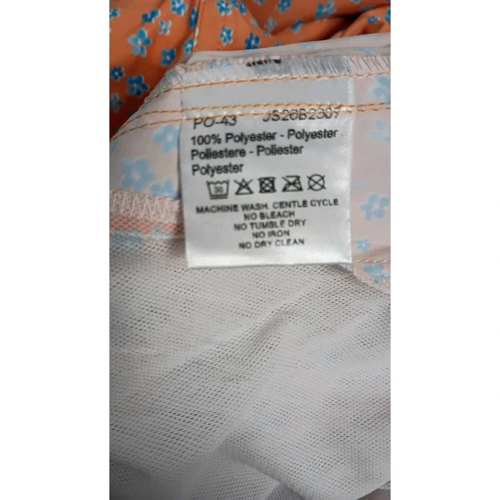 J&Josh Men's Swim Shorts Orange Flowers Luxury Swim Trunks Sz XXL JS26B2307 NWT